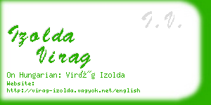 izolda virag business card
